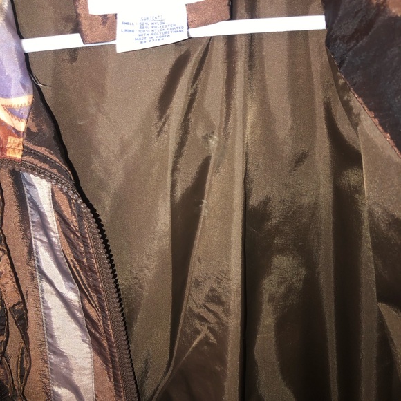 Vintage Westport Metallic Neutral Windbreaker Jacket - Picture 3 of 4